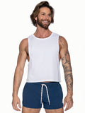 BIKE Crop Pride Tank - White