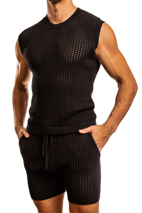 Roddy Crochet Knit Tank Top by Jack Adams - Two Colors