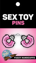 Fuzzy Handcuffs Large Enamel Pin