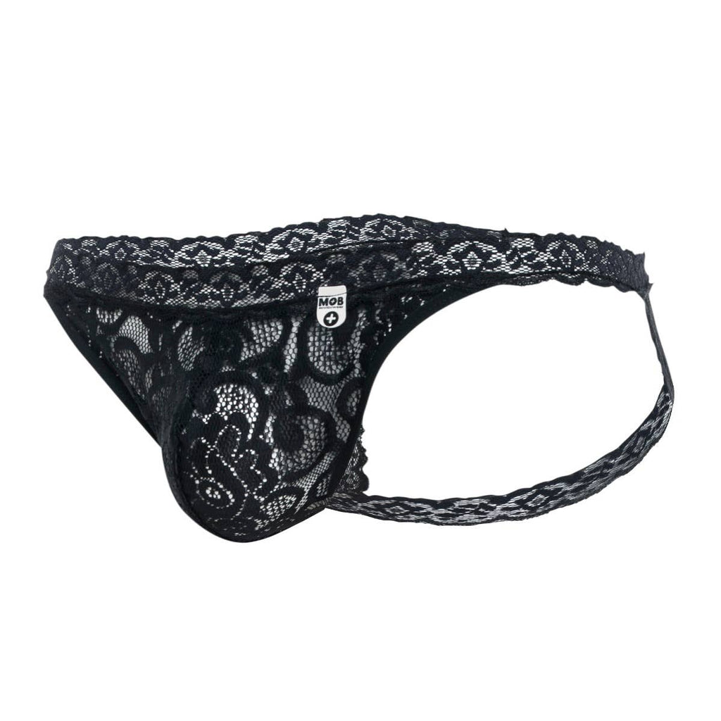 MOB Lace Jockstrap - Black