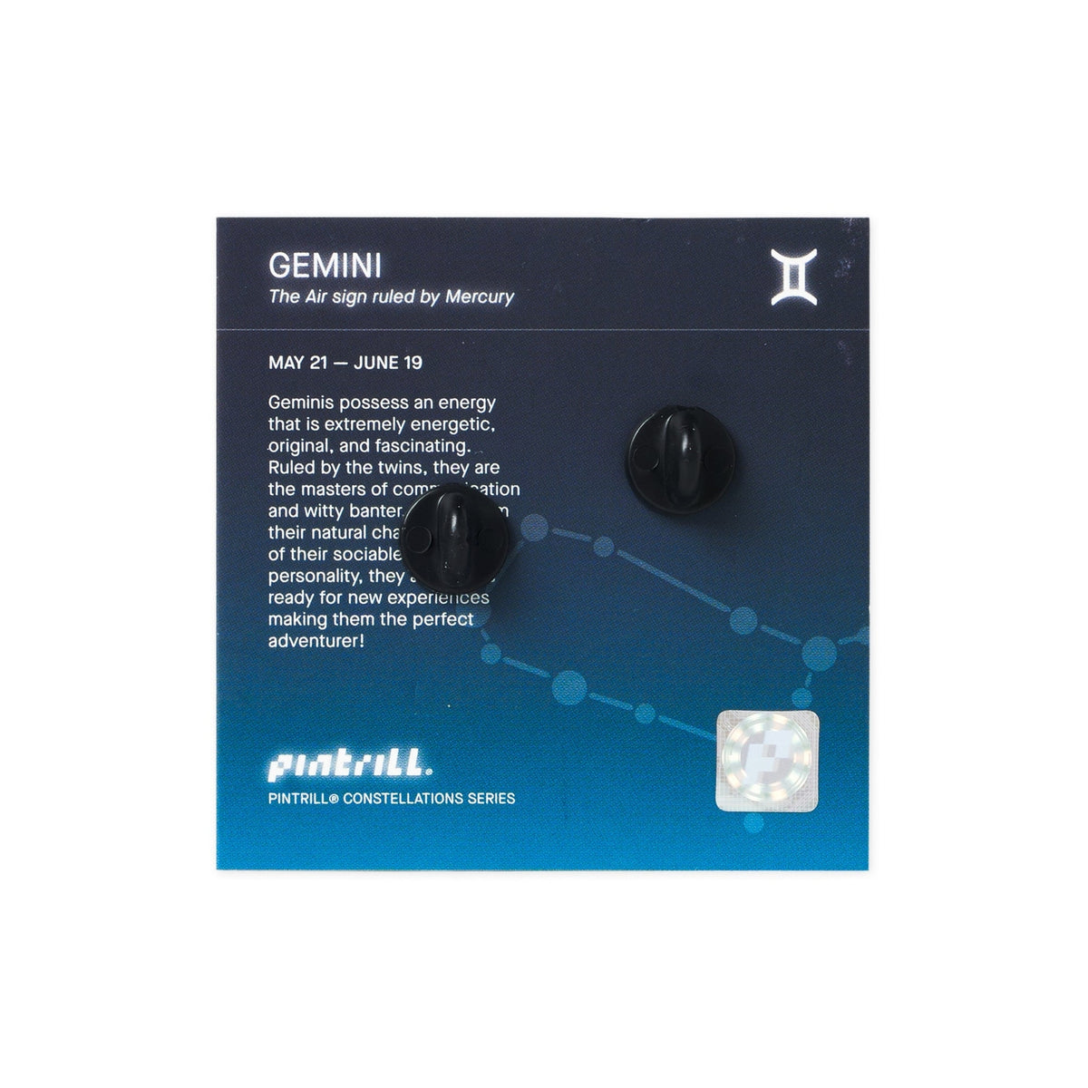 Constellations Gemini Pin
