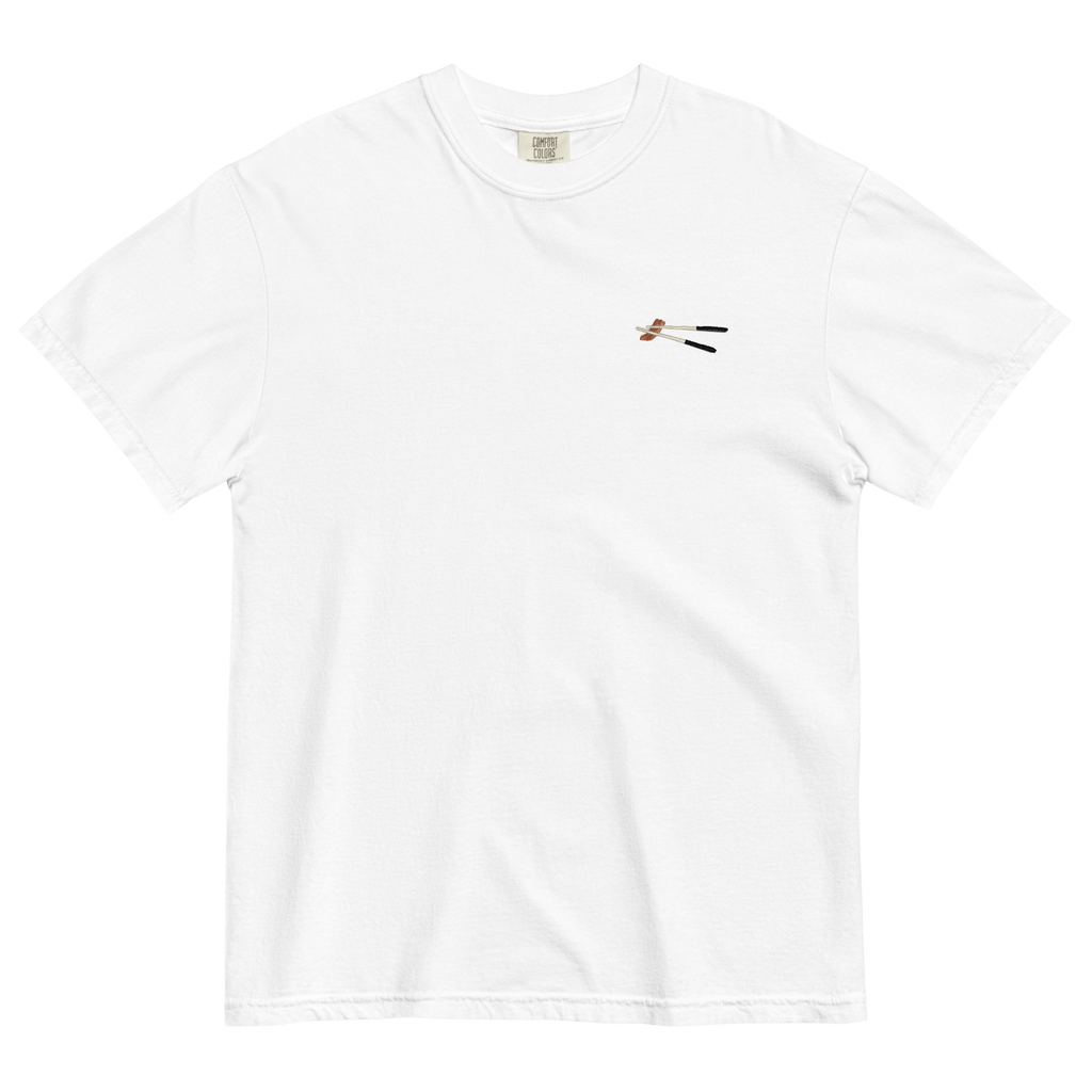 Chopsticks Embroidered T-Shirt