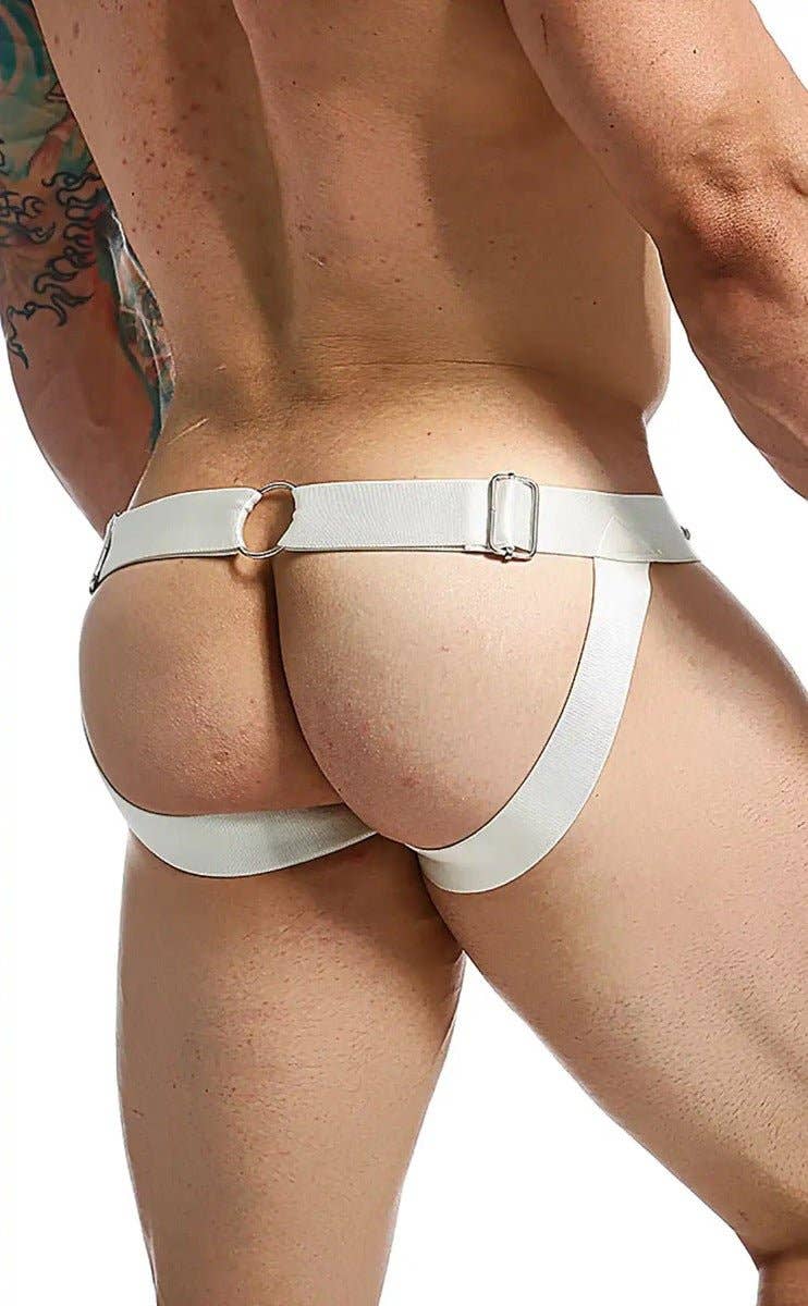 Dngeon Peekaboo Jockstrap - White Camo