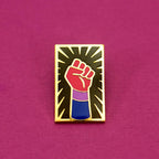 Bisexual Resist Fist Pin by  Gaypin'