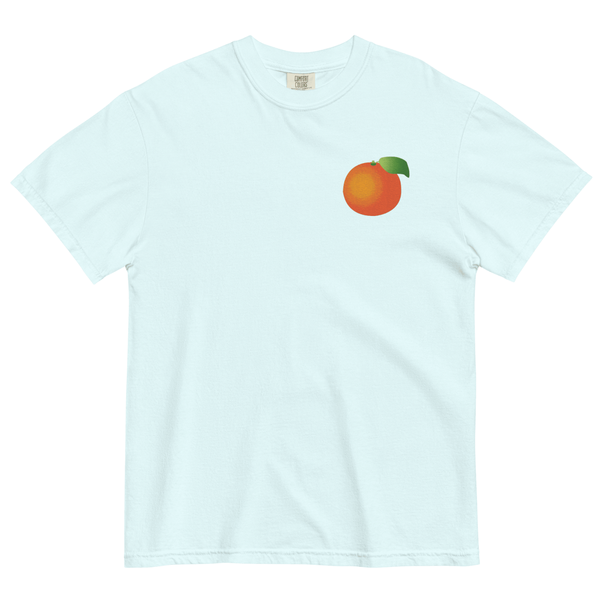 Orange Gradient Embroidered Shirt