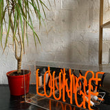 'lounge' Acrylic Box Neon Light