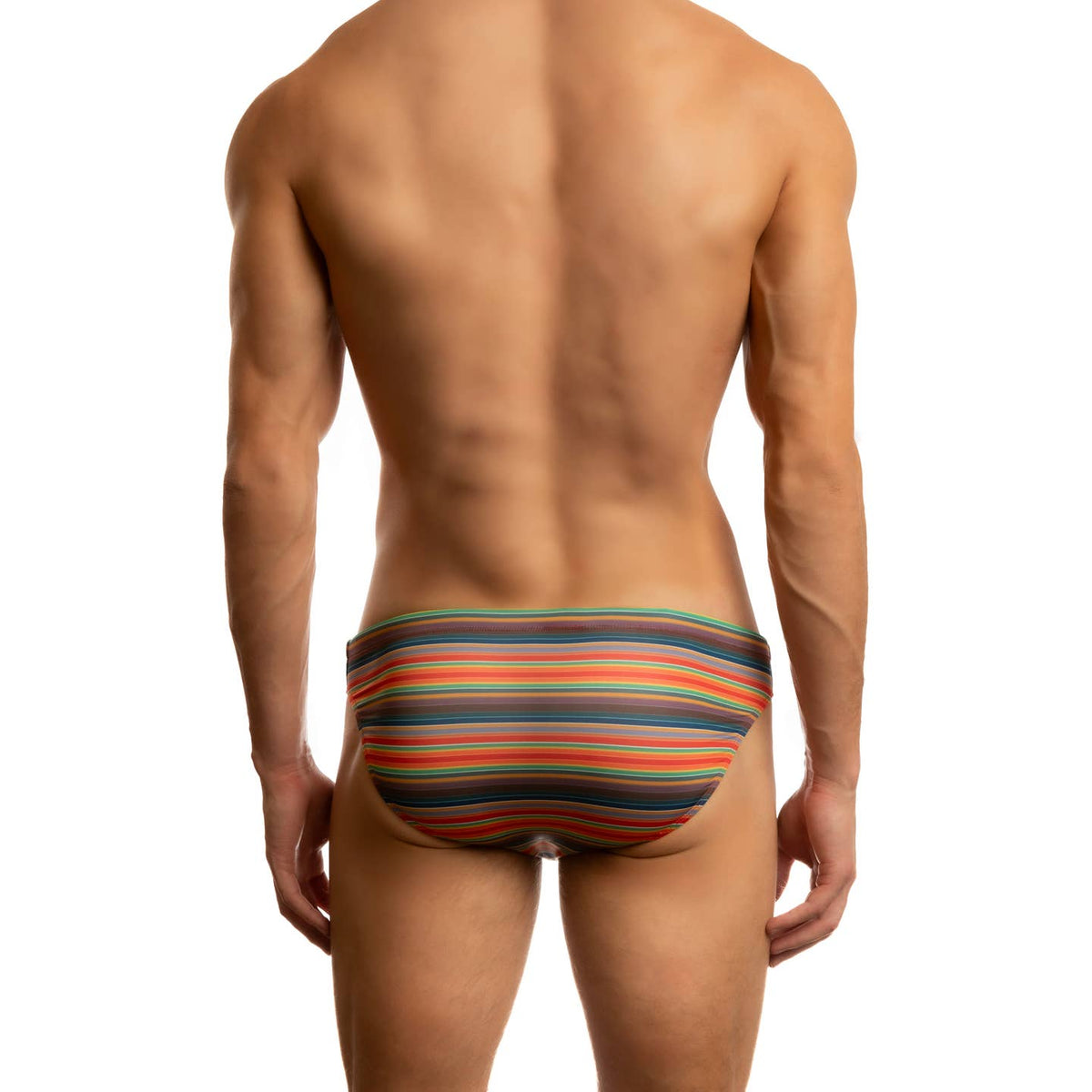 Palm Beach Stripe Low-Rise 1" Swimsuit by Jack Adams