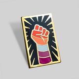 Lesbian Resist Fist Pin by Gaypin'