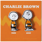 Peanuts Then and Now - Charlie Brown Pin Set