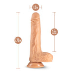 Dr. Skin Silicone Dr. Grey Vanilla 7.75-Inch Long Rechargeable Thrusting & Vibrating Dildo
