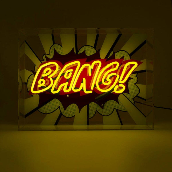 'bang!' large glass neon sign – CULTUREEDIT