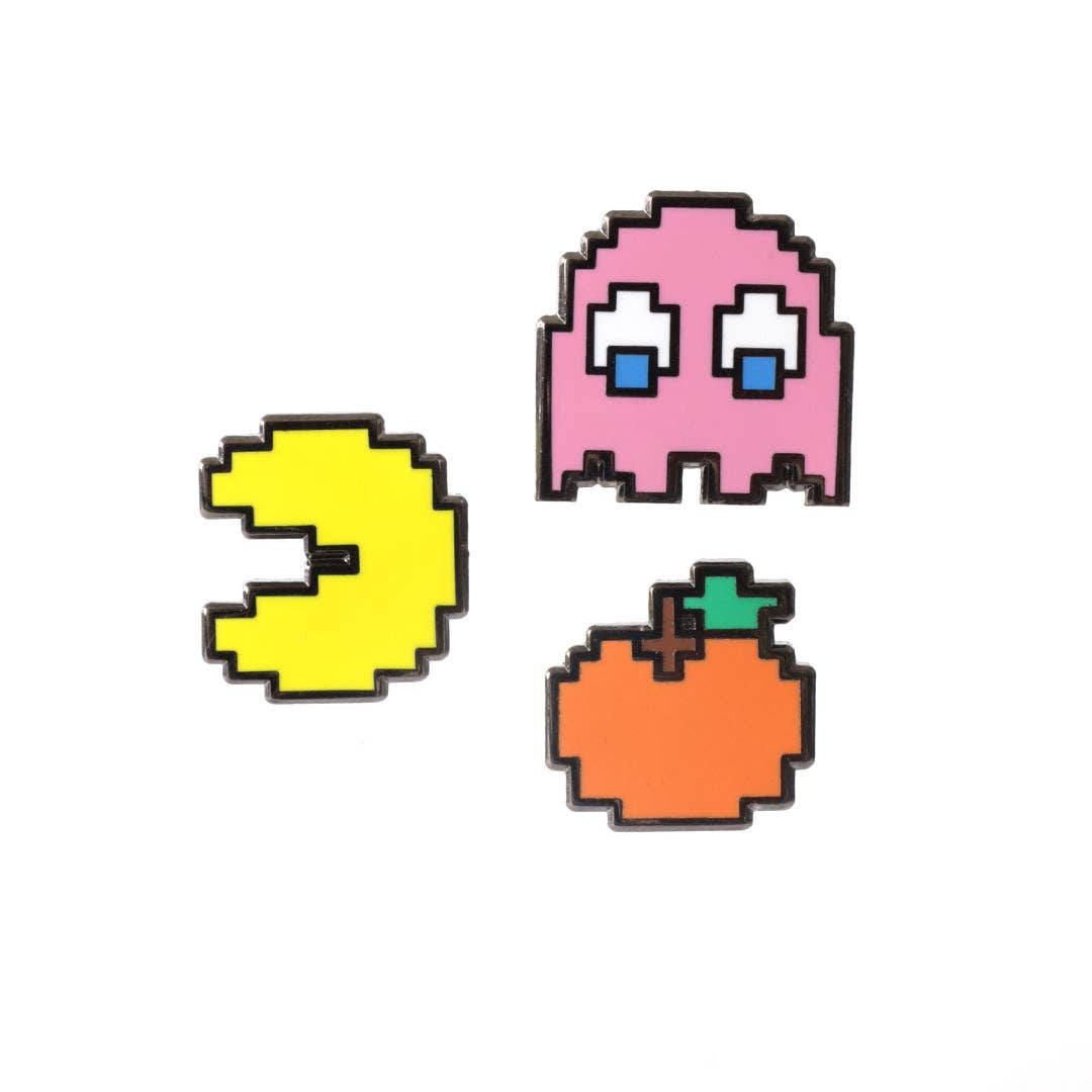 Pac-Man + Pinky Pin Set