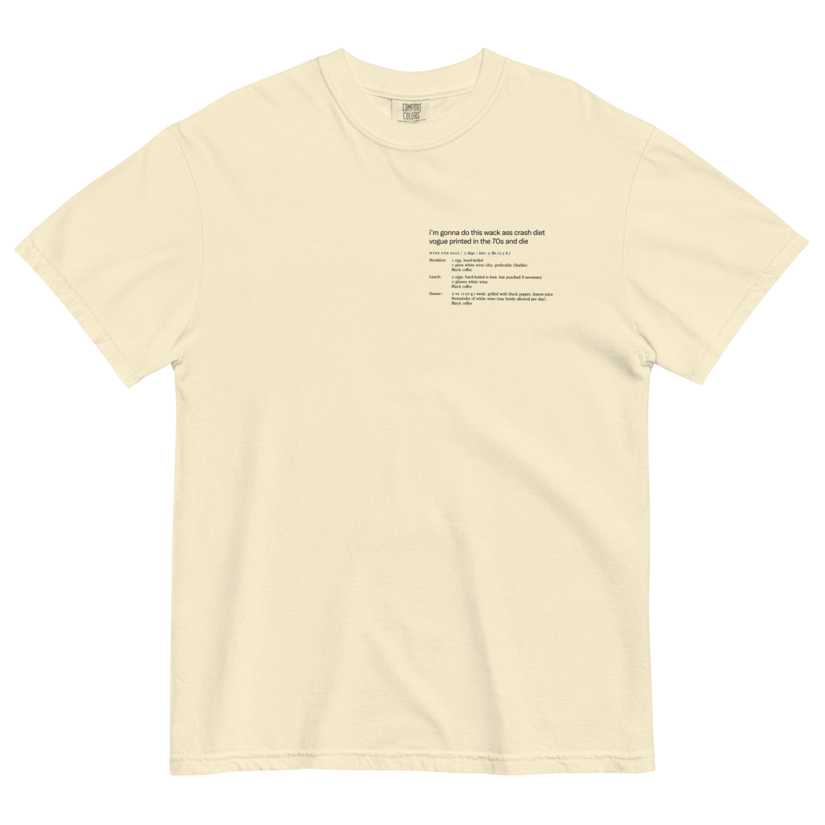 Whack Ass Vogue Crash Diet T-Shirt