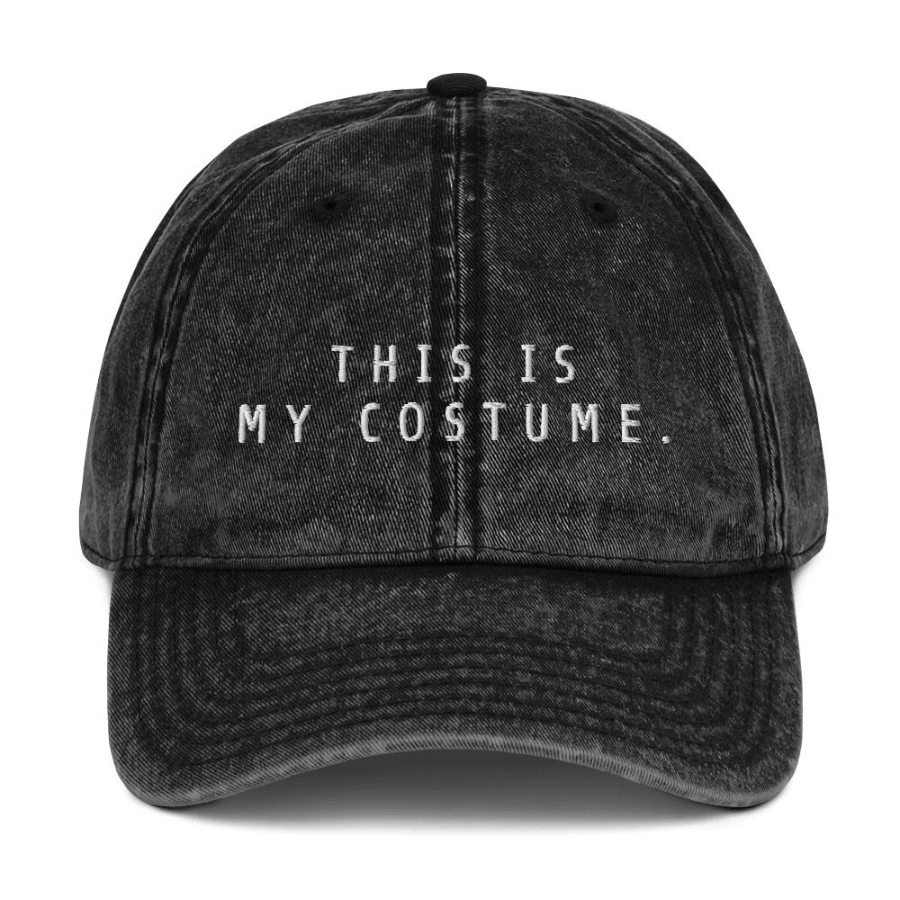 This Is My Costume - Embroidered Dad Hat For Halloween & Fall