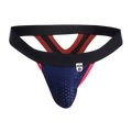 MOB Mesh Y Thong - Black Magenta