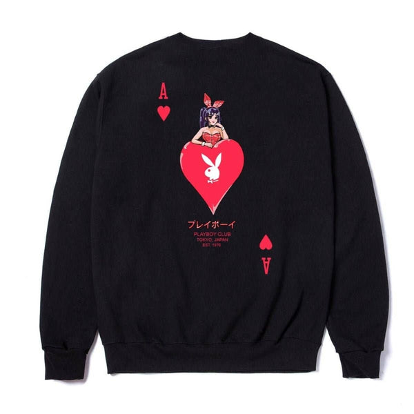 PLAYBOY Ace of Hearts Crewneck Sweatshirt