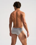 TEAMM8 Cotton Classic Brief - Grey Marle