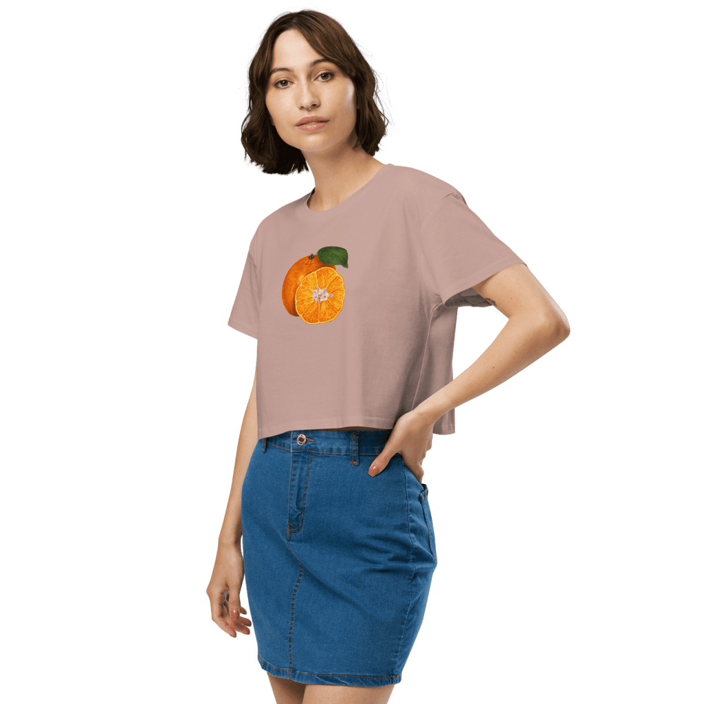 Summer Orange Crop Top