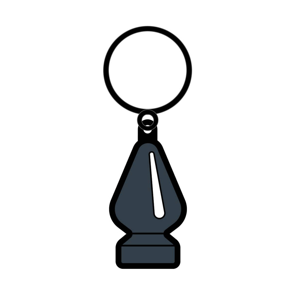 Gray Butt Plug Keychain