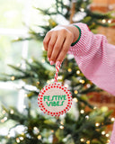 Festive Vibes Needlepoint Ornament