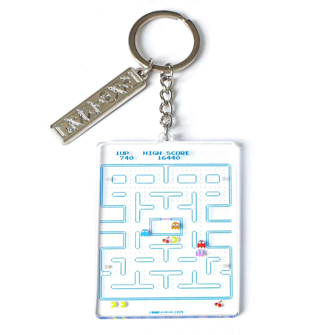 Pac-Man Acrylic Clear Maze Keyring