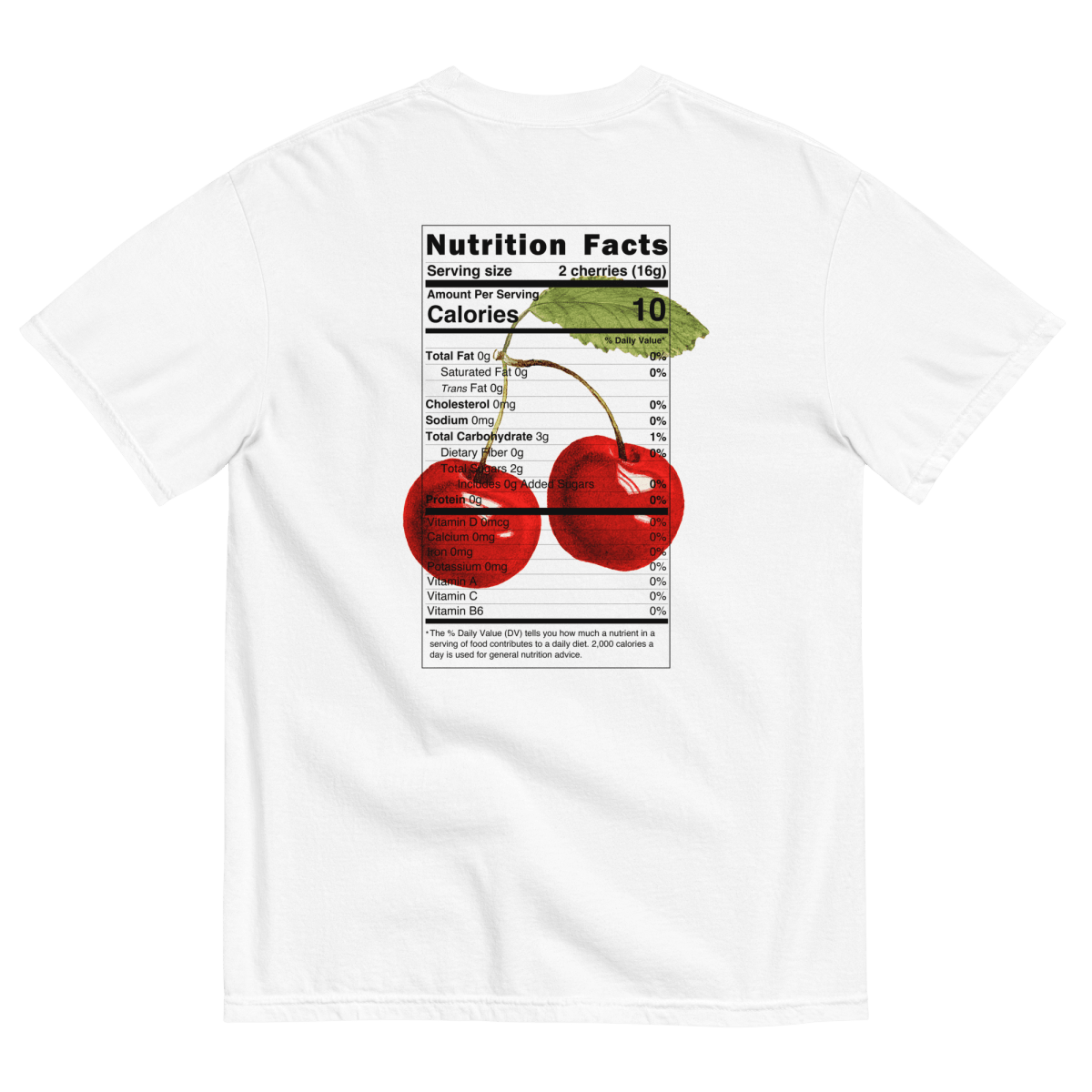 Cherries Nutrition Label Shirt