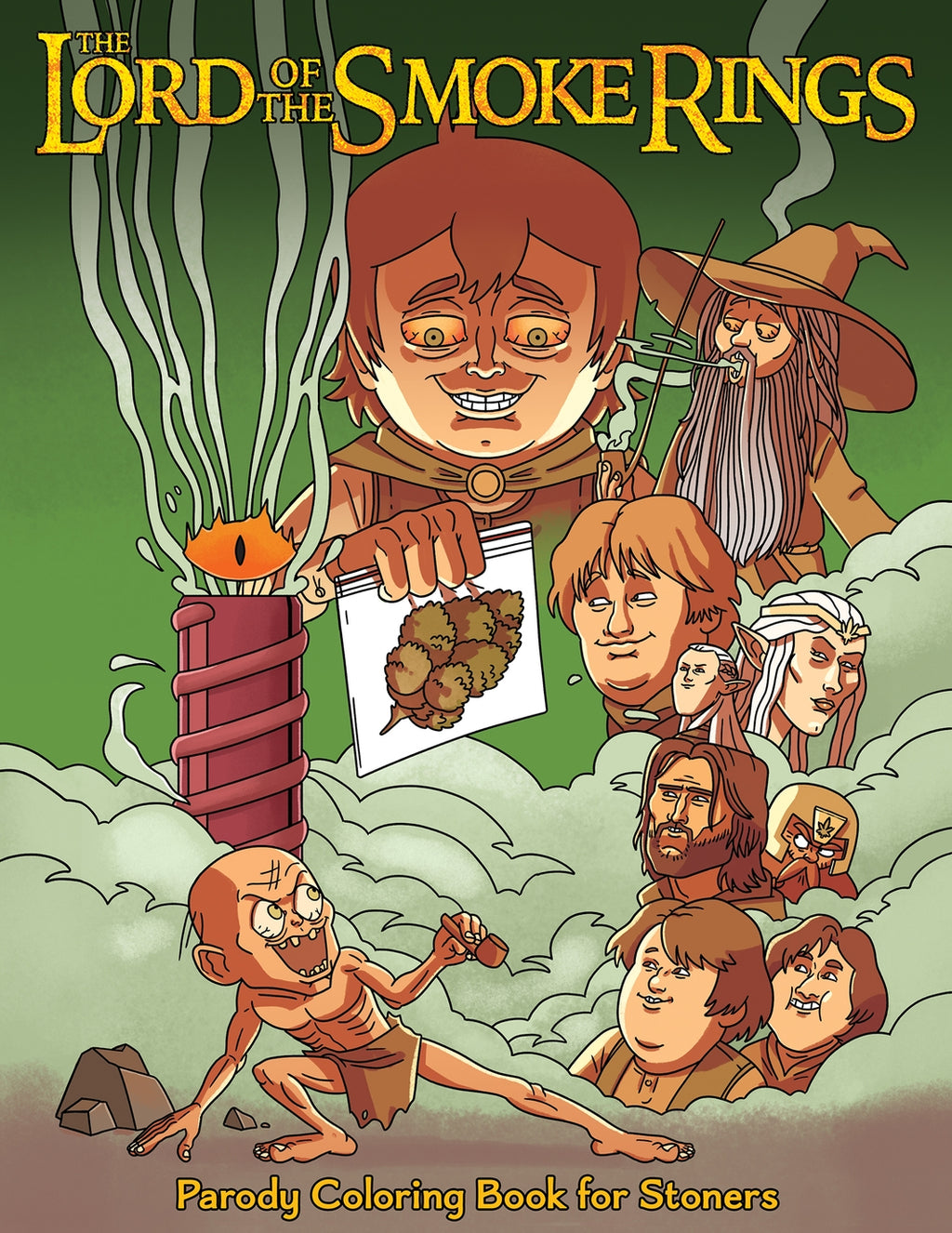 Lord of the Smoke Rings Stoner Parody Coloring Book