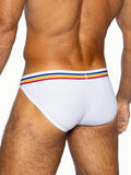 BIKE Stretch Cotton Jock Brief - White