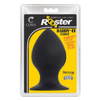 Rooster Daddy-O Black Silicone Anal Plug - Large