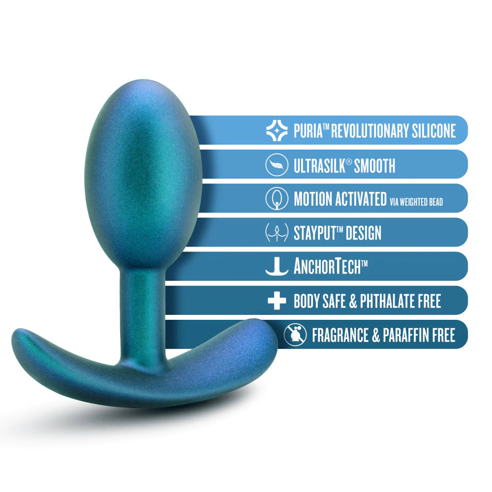 Anal Adventures Matrix The Nebula Plug: 3.5 inch Vibrating Inner Ball Butt Plug