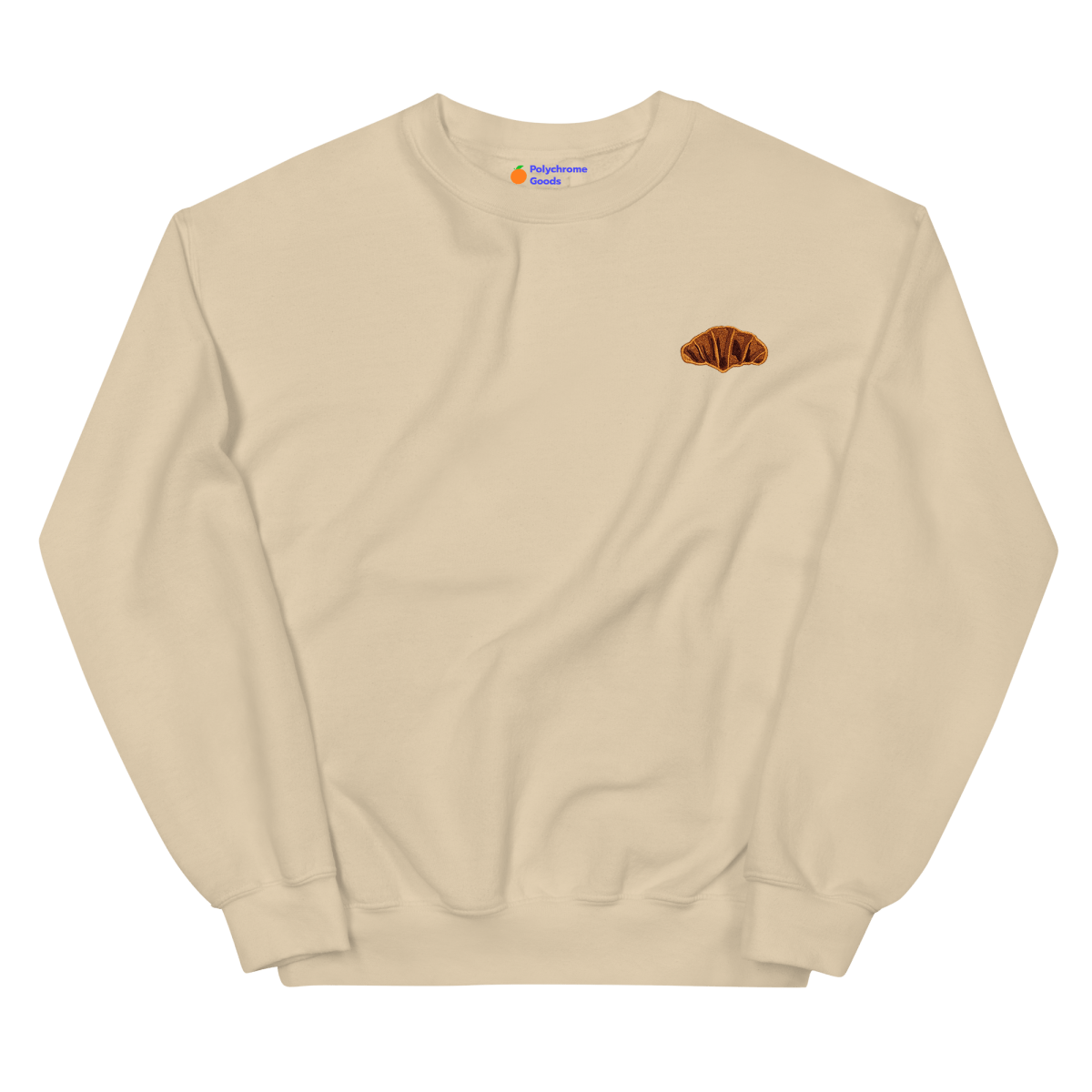 Croissant Embroidered Sweatshirt