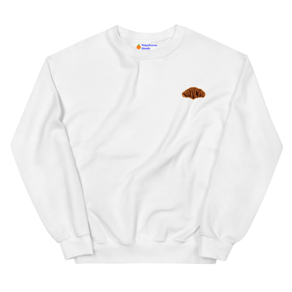 Croissant Embroidered Sweatshirt
