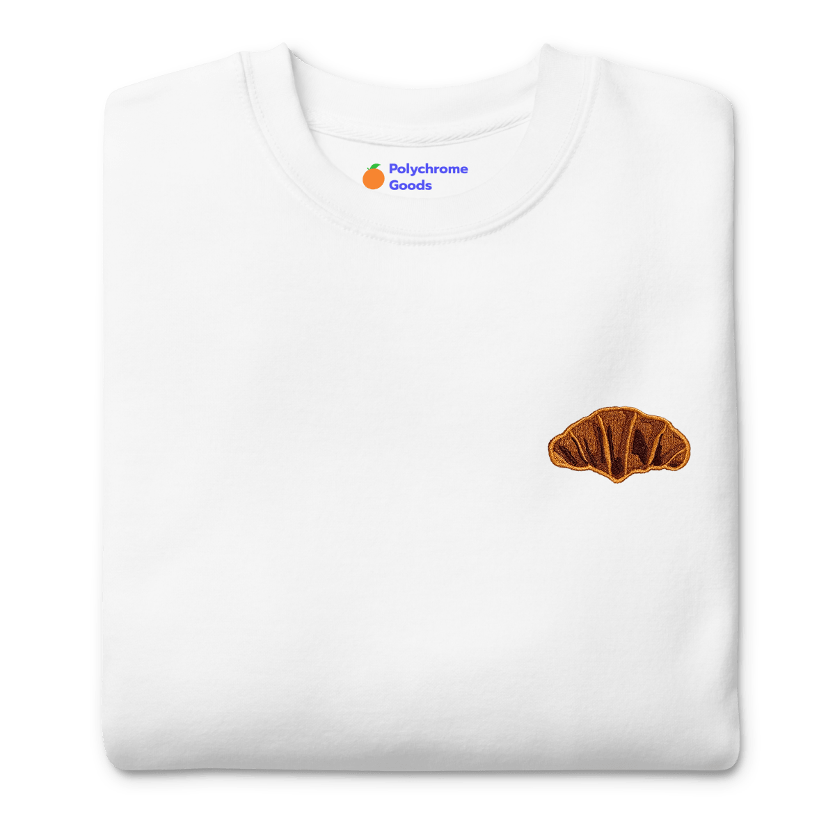 Croissant Embroidered Sweatshirt