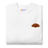 Croissant Embroidered Sweatshirt