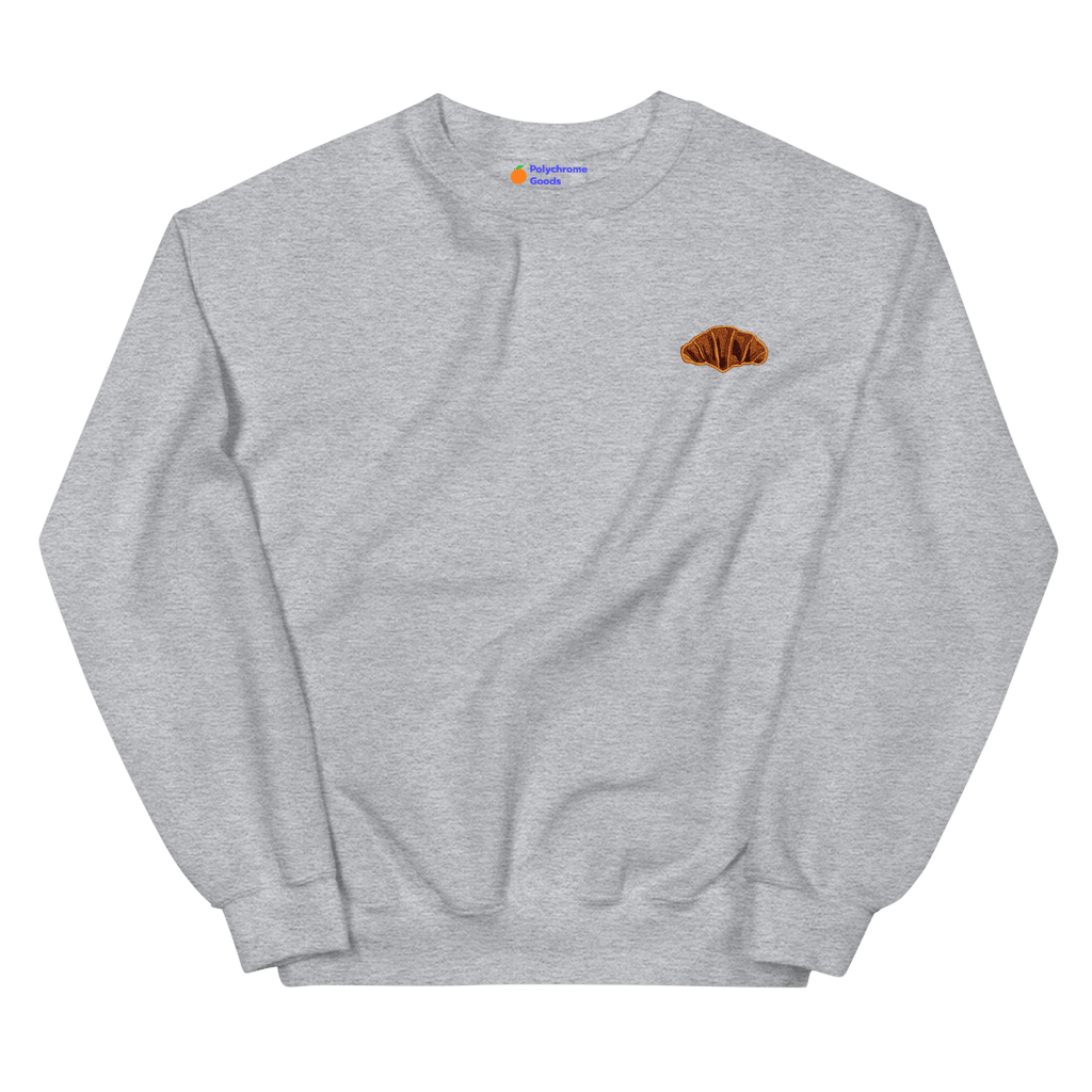 Croissant Embroidered Sweatshirt