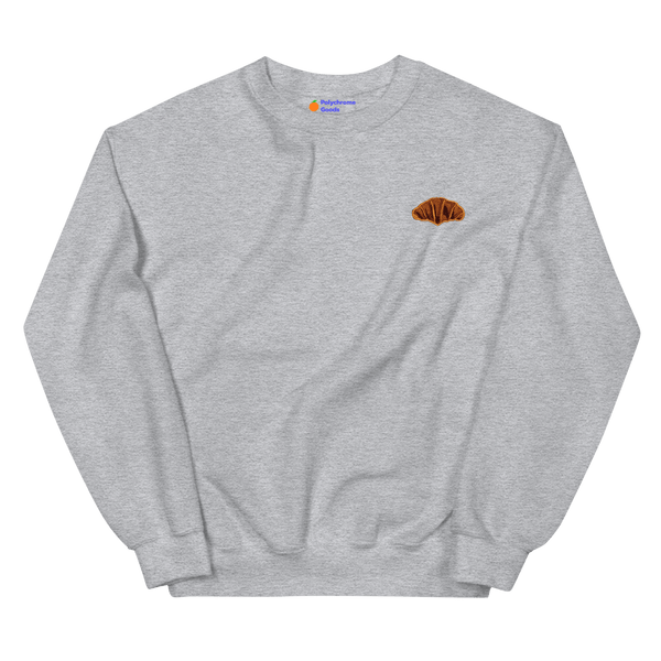 Croissant Embroidered Sweatshirt