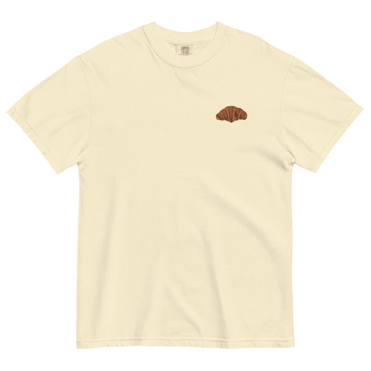 Croissant Embroidered T-Shirt