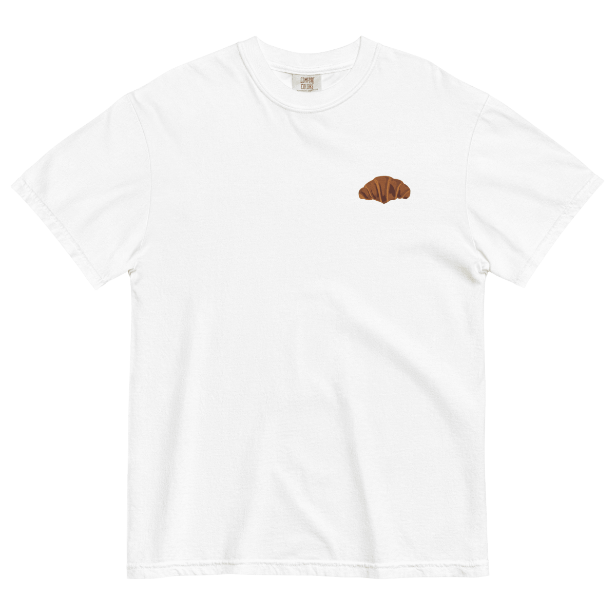 Croissant Embroidered T-Shirt