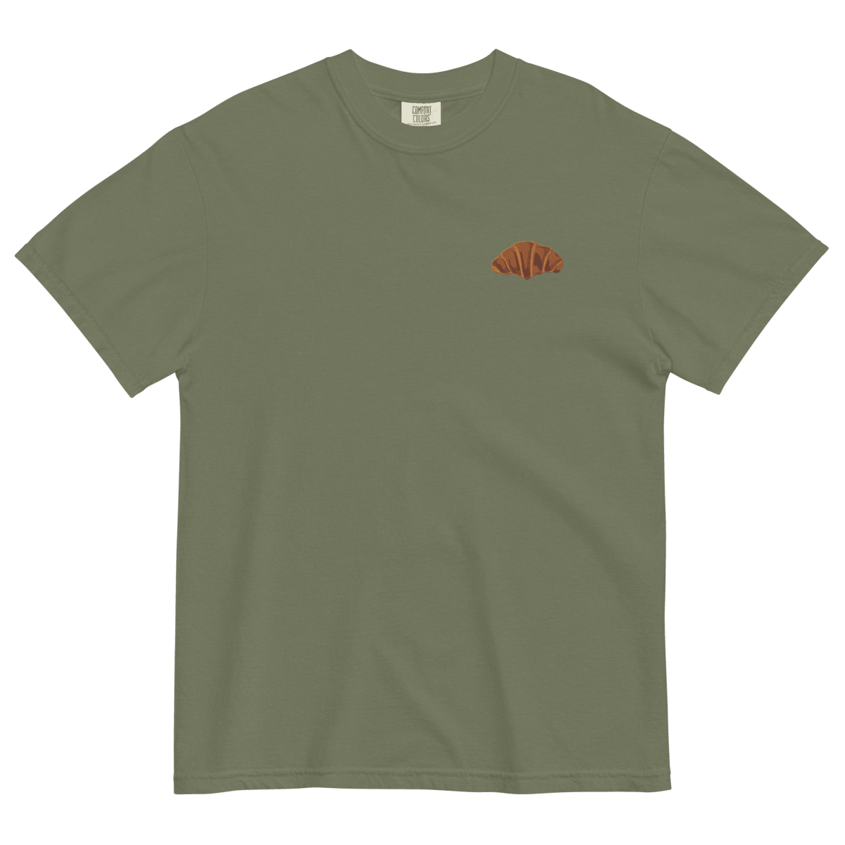 Croissant Embroidered T-Shirt