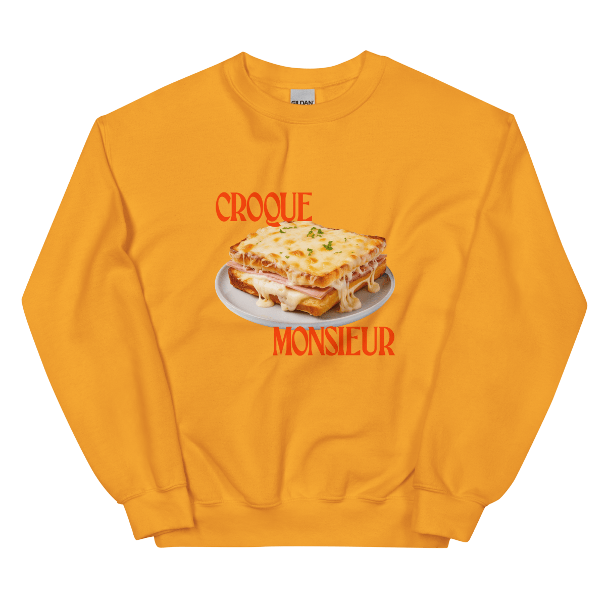 Croque Monsieur Sweatshirt Gold - Polychrome Goods