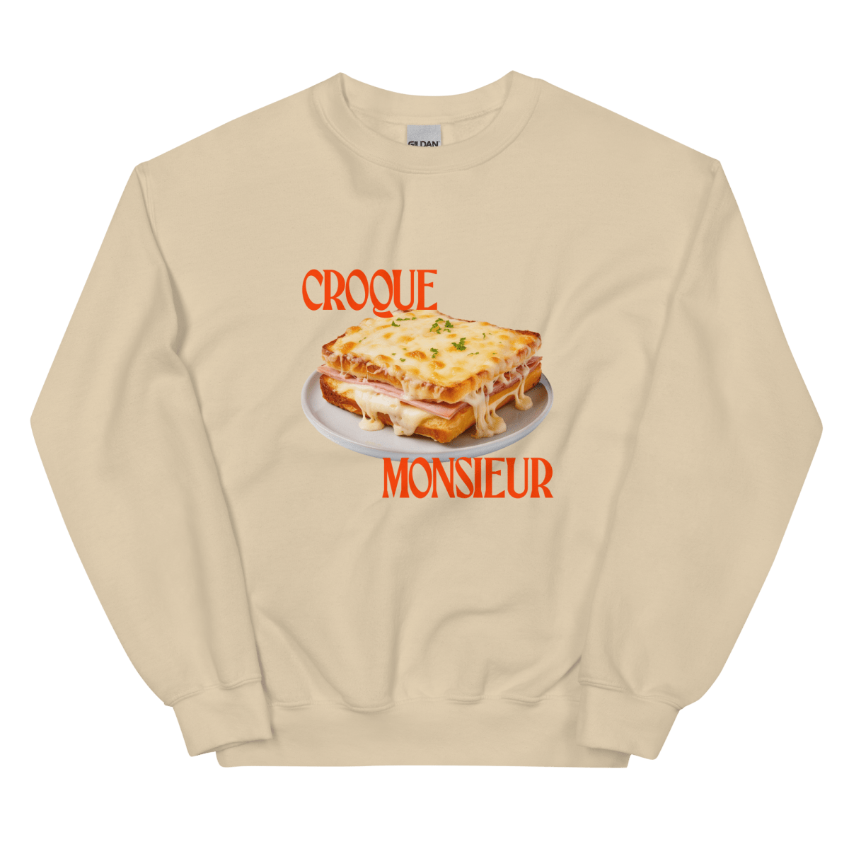 Croque Monsieur Sweatshirt Sand - Polychrome Goods