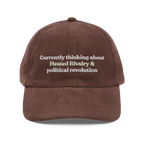 Currently thinking about Heated Rivalry & political revolution Hat