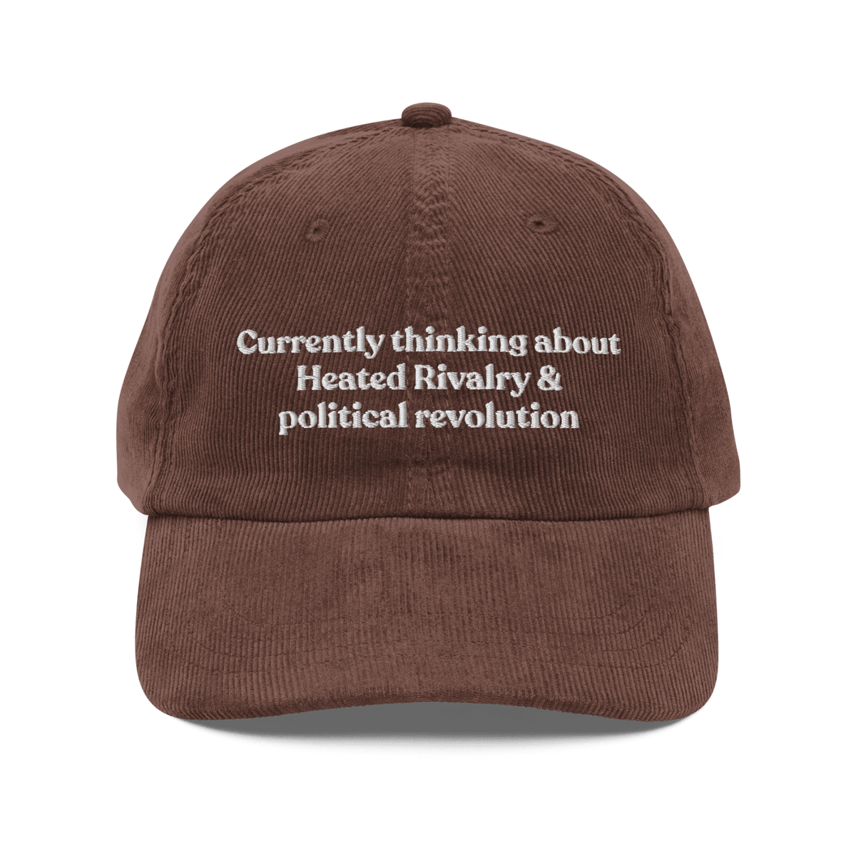 Currently thinking about Heated Rivalry & political revolution Hat