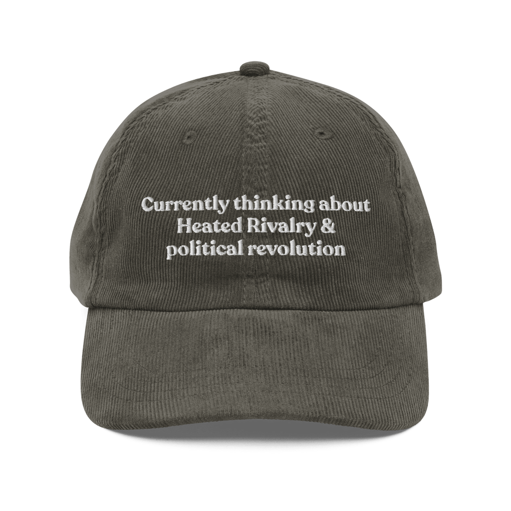 Currently thinking about Heated Rivalry & political revolution Hat