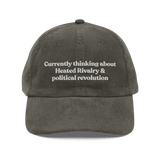 Currently thinking about Heated Rivalry & political revolution Hat