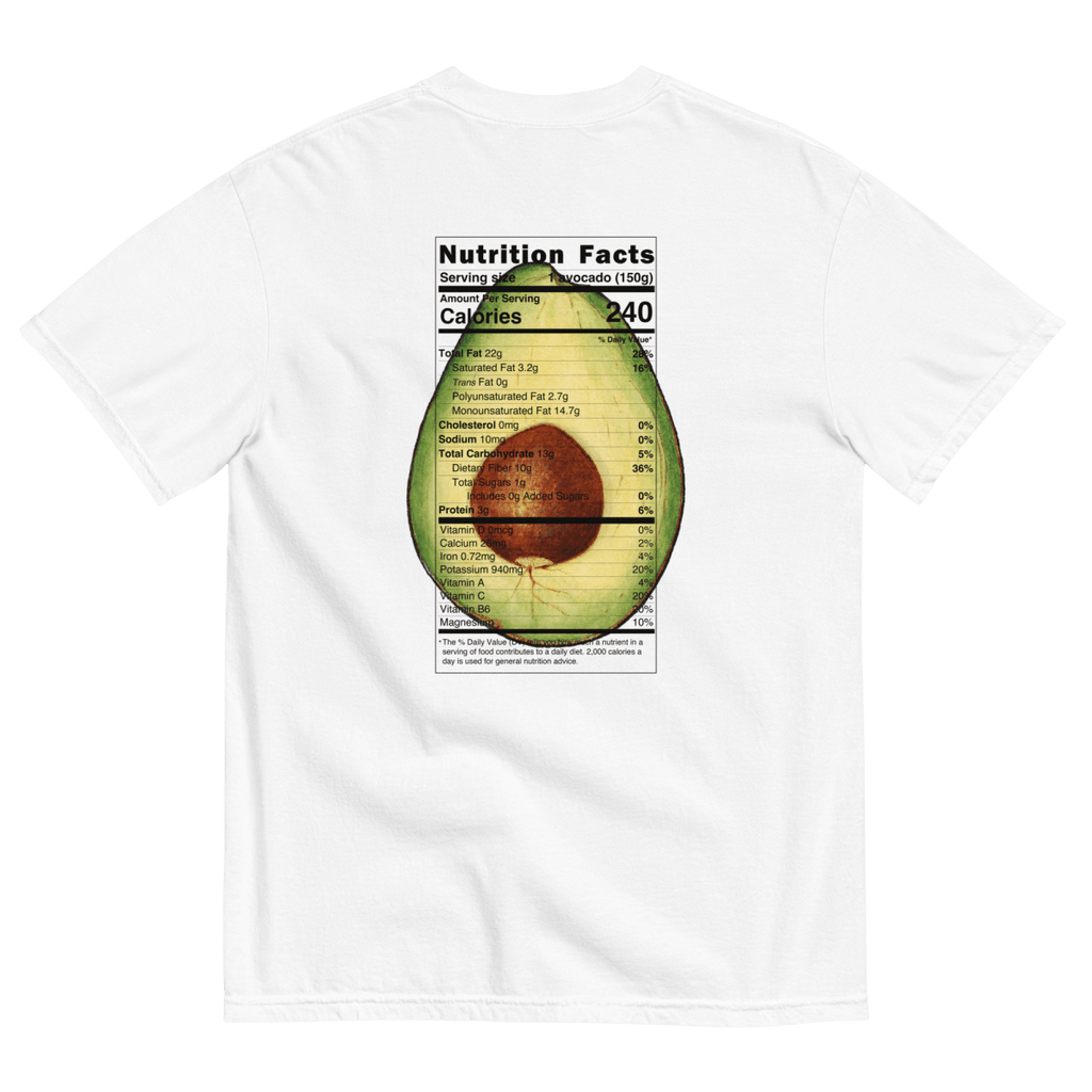 Avocado Nutrition Label Shirt
