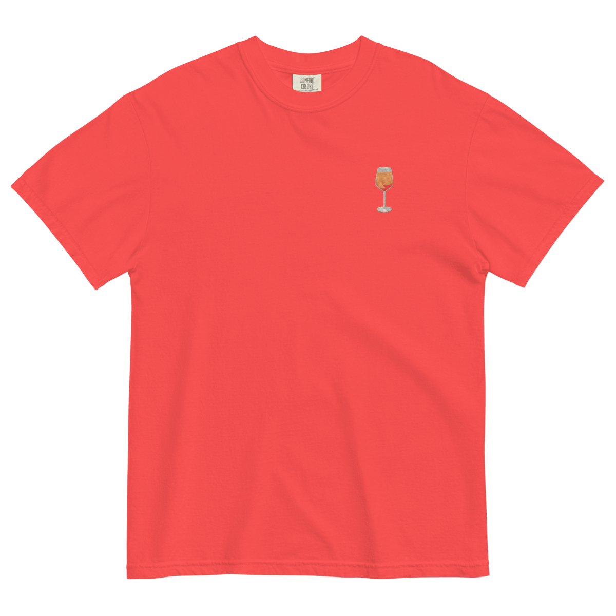 Aperol Spritz Gradient Embroidered T-Shirt