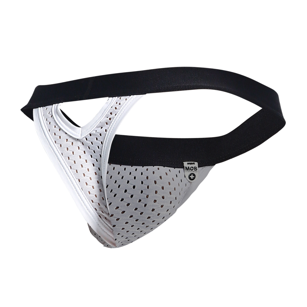 MOB Mesh Y Thong - White