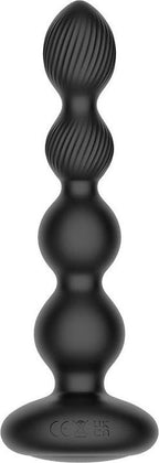 Nexus Tornado Rechargeable Silicone Rotating Beaded Probe with Remote Control - Black