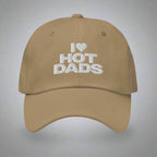 I Love Hot Dads Dad Hat by YES HOMO in Khaki